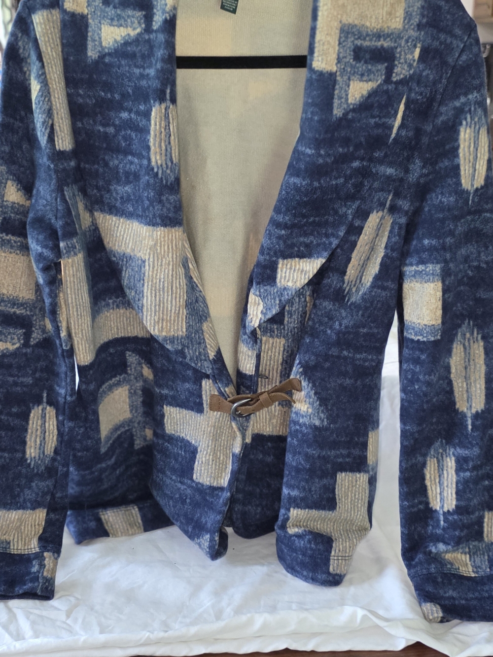 This is a Lauren Ralph Lauren women's cardigan sweater jacket. Vintage.